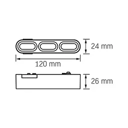Світильник МАГНІТНИЙ трековий VIDEX LD13B 5.5W 4000K 48V Black VIDEX (28019-000) - мініатюра 9