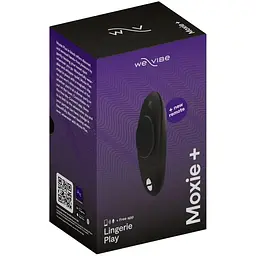 Смарт-вібратор у трусики We-Vibe Moxie+ Satin Black пульт ДУ - мініатюра 3