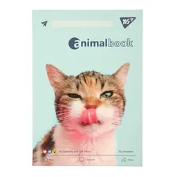 Блокнот Yes Animalbook А6, 64 листа, в линейку (152089)