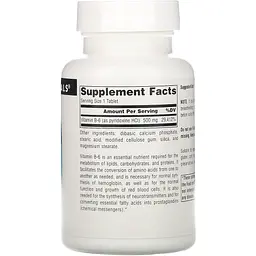 Вітамін В6 Source Naturals 500 мг 100 таблеток - мініатюра 2