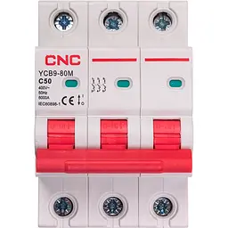 Модульний автоматичний вимикач CNC YCB9-80M 3P C50 6ka