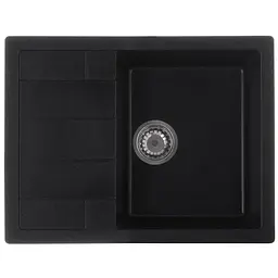 Кухонна мийка Zerix ZS-6550S-03 black ZX4540, Чорний матовий