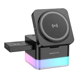 БЗП Borofone BQ34 Square 3in1 15W Black