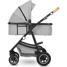 Коляска універсальна 3в1 Lionelo Amber Grey Stone, сіра (LO-AMBER GREY STONE (3in1)) - мініатюра 8