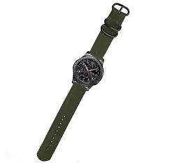 Нейлоновий ремінець Primo Traveller для годинника Samsung Gear S3 Classic SM-R770/Frontier RM-760 Army Green - мініатюра 3
