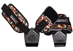Гаки для тяги на зап'ястя Power System PS-3370 Hooks Camo Black/Red XL (PS_3370_Black/Red XL) - мініатюра 2