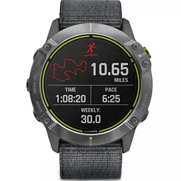 Смарт-годинник Garmin Enduro Steel with Gray UltraFit Nylon Strap (010-02408-00/10) - мініатюра 7