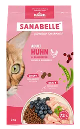 Сухий корм для кішок Бош Едалт Курка (2 кг), Bosch Sanabelle Adult Chicken (2 кг)