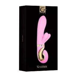 Вібратор-кролик Gvibe Grabbit 22 см рожевий - мініатюра 2
