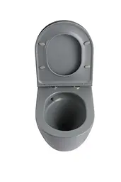 Унітаз підвісний Mixxus Premium Ellipse-0308-T3 490x360x360 мм система змиву Tornado 3.0 MP6654, Графит - мініатюра 4