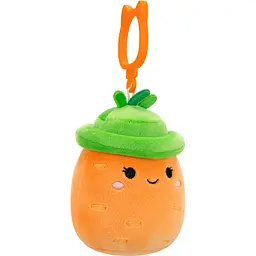 М'яка іграшка на кліпсі Squishmallows Морквинка Кароліна 9 см (SQCP00462) - мініатюра 5
