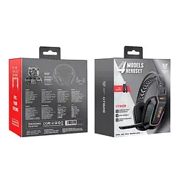Навушники Onikuma Tri Mode gaming headphones GT828 BT5.4/2.4G/Type-C, 15/55H, RGB - мініатюра 2