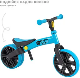 Біговел YVolution Yvelo Junior синій - мініатюра 3