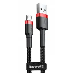 Дата кабель Baseus Cafule USB to MicroUSB Cable 1.5A (2m) (CAMKLF-C) Червоний/Чорний