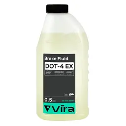 Гальмівна рідина VIRA Brake Fluid DOT-4 EX 0,5 л (VI1201) - мініатюра 1