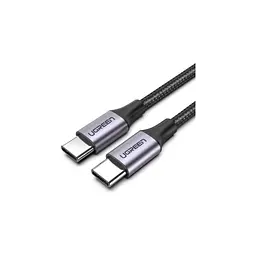 Дата кабель USB-C to USB-C 2.0m 60W 3A PD3.0/QC4.0 480Mbps aluminum braid Ugreen (50152)