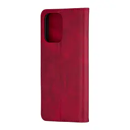 Чохол-книжка Premium Xiaomi Redmi 12 4G/Redmi 12 5G Dark Red - мініатюра 2