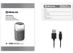 Портативная колонка REAL-EL RX705 5W Bluetooth TWS, RGB, Black - мініатюра 15
