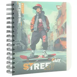 Зошит для записів Yes Street guy А5 144 аркуші пластикова обкладинка 3 шт. (681960) - мініатюра 2