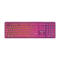 Клавіатура Canyon Fortnax Bluetooth/Wireless/USB UA Pink (CND-SKBW2)