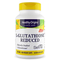 Зменшений L-глутатіон Healthy Origins L-Glutathione Reduced 250 mg, 60 вегакапсул