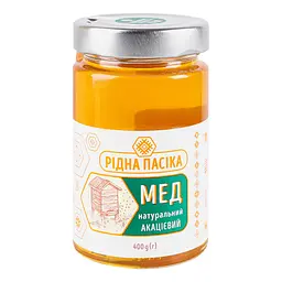 Мед Рідна пасіка Акацієвий натуральний 400 г (941804) - мініатюра 2
