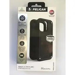 Протиударний чохол з кліпсою Pelican Shield Kevlar для iPhone 13 Pro Black аналог OtterBox Defender - мініатюра 2