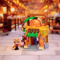 Конструктор Pantasy Kung Fu Panda Кунгфу Панда Міні Вид на вулицю - Фруктова крамниця Тигриці (86508) - мініатюра 2
