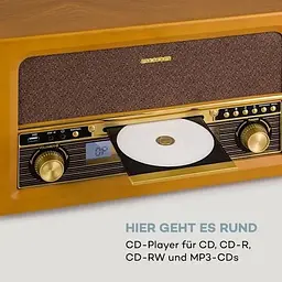 Стереосистема ретро Auna Belle Epoque Retro Stereo (10040054) Коричневий - мініатюра 2