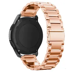Металевий ремінець Primo для годинника Samsung Gear S3 Classic SM-R770/Frontier RM-760 Rose Gold - мініатюра 2