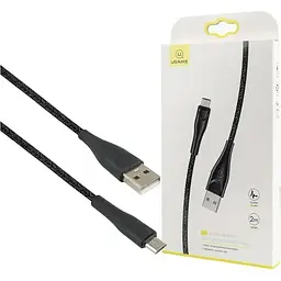 Кабель Usams U41 Braided USB-A to Micro-USB 2A 3m Black [138960] - мініатюра 2