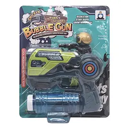 Пистолет с мыльными пузырями Bubble Gun со светом и звуком, зелений (MB-350-B-23)