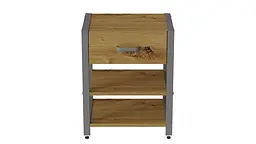 Тумба універсальна Ferrum-decor Вів'єн 1/2 50x41x40 сірий ДСП Дуб Артізан 16мм (FRD-104135) - мініатюра 5