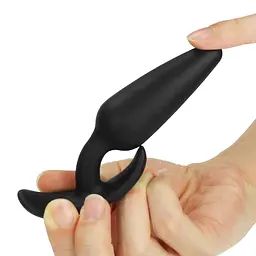 Анальна пробка LoveToy Lure Me Butt Plug Slim 10 см (чорний) - мініатюра 6