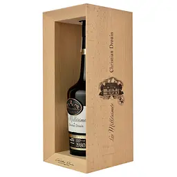 Кальвадос Christian Drouin Calvados 1980, у дерев'яній коробці, 42%, 0,7 л - мініатюра 2