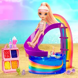 Дитячий ігровий набір Rainbow High із лялькою серії "Littles" - Щасливе свято в басейні 522249 - мініатюра 2