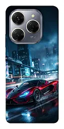 TPU чохол Demsky Red sport car для TECNO Spark 20 Pro