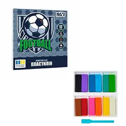 Пластилін дитячий Yes 12 кольорів 240 г "Football" 540714