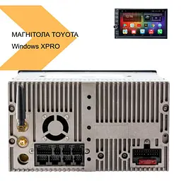 Магнітола універсальна Toyota Windows XPRO чорна (42433-7023W_1760) - мініатюра 2