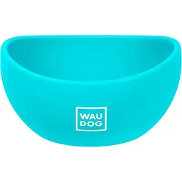 Миска для котів та малих порід собак Waudog Silicone, 250 мл, блакитна