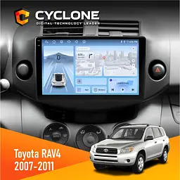 Штатна магнітола Toyota RAV4 2007-2011 Cyclone C9-012 4x64, DSP, 4G Cyclone (НФ-00008063)