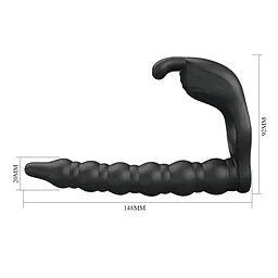Віброкільце PRETTY LOVE Blackney black, 7 vibration functions Memory function PRETTY LOVE BI-210327 102766 - мініатюра 4