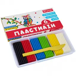 Пластилін 1 Вересня Classic 6 кольорів 120 г (540653) - мініатюра 2