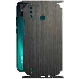 Защитная пленка StatusSKIN для Tecno Spark Go 2020 Корпус Винил Дерево серебристо-черное