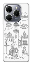 TPU чохол Demsky Lviv spirit для TECNO Spark 20 Pro
