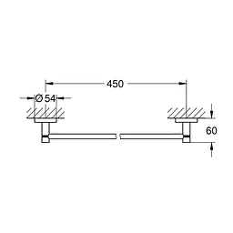Тримач для рушника Grohe QuickFix Start 41197000 Хром - мініатюра 2