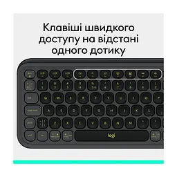 Клавіатура Logitech POP Icon Keys Bluetooth UA Graphite (920-013157) - мініатюра 9