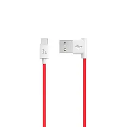 USB Cable Hoco UPM10 MicroUSB (L Shape) Red 1.2m
