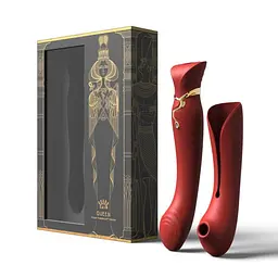 Вібратор Zalo Queen -пульсатор для точки G та клітора, 21,5 см бордовий - мініатюра 7