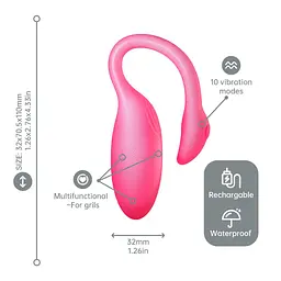 Смарт-віброяйце Magic Motion Flamingo Max Pink Magic Motion SX2194 101049 - мініатюра 4
